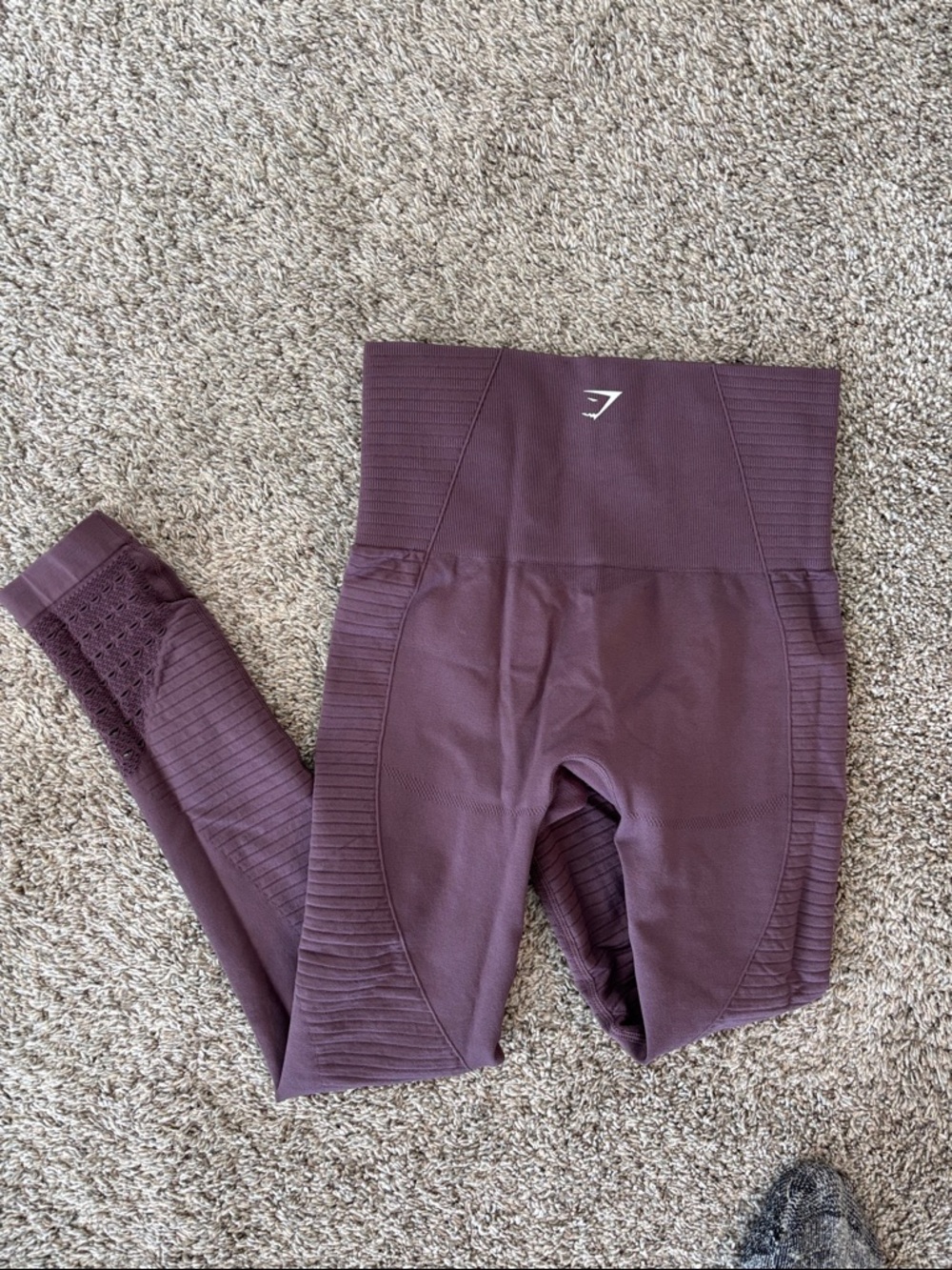 Gymshark High-Waisted Seamless Leggings in Plum